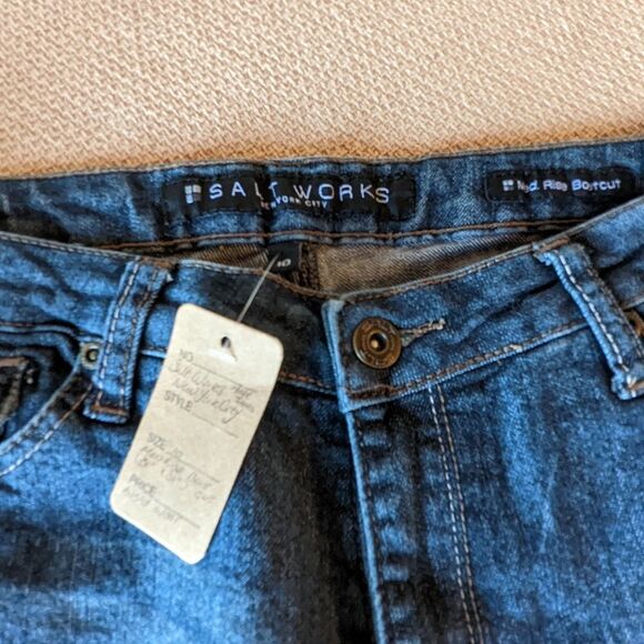 Salt Works New York High Rise Jeans Size 10 Light Wash - Picture 2 of 5